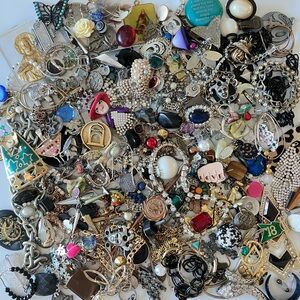 2 lb. Broken Jewelry Craft Junk Scrap Lot